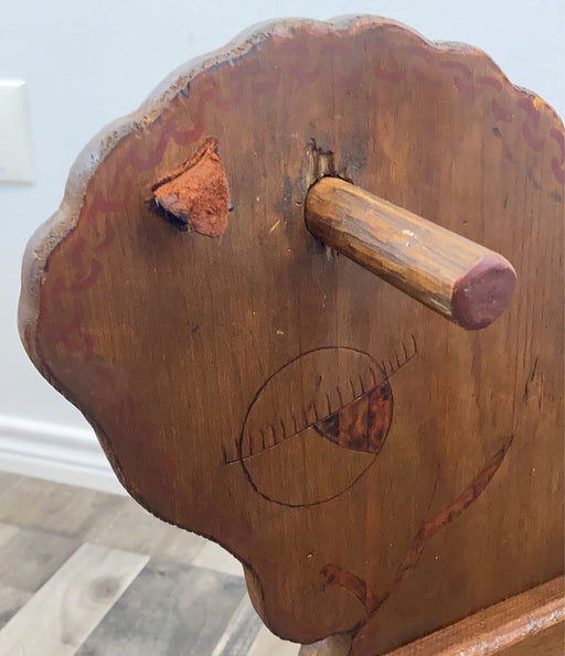 secondhand Handcrafted Wooden Rocking Horse