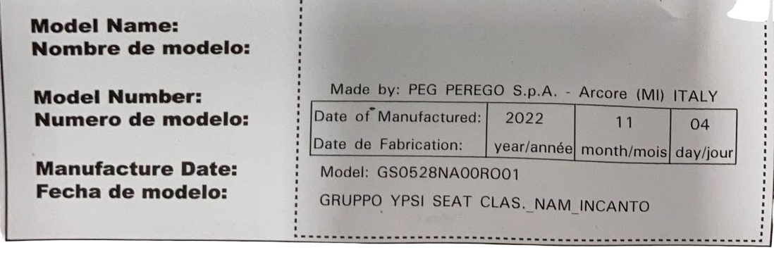 Peg Perego Ypsi Stroller, 2022, Graphic Gold