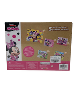 secondhand Disney Junior Minnie Mouse 5 Wooden Jigsaw Puzzle Set