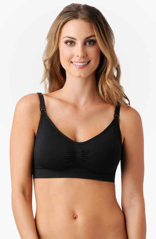 used Belly Bandit Bandita Maternity Nursing Bra, Black, L