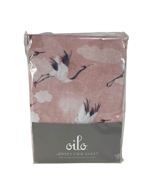 used Oilo Studios Jersey Crib Sheet, Pink