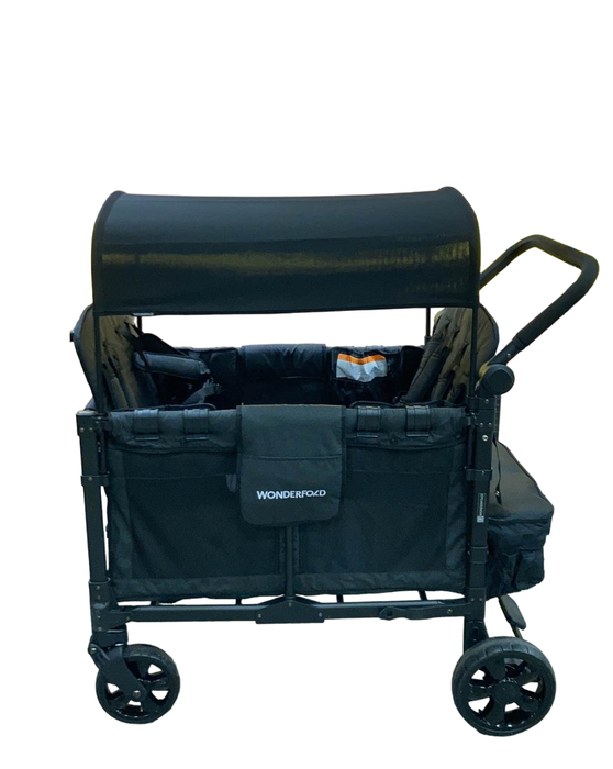 secondhand Wonderfold W4 Elite Stroller Wagon, 2023, Volcanic Black