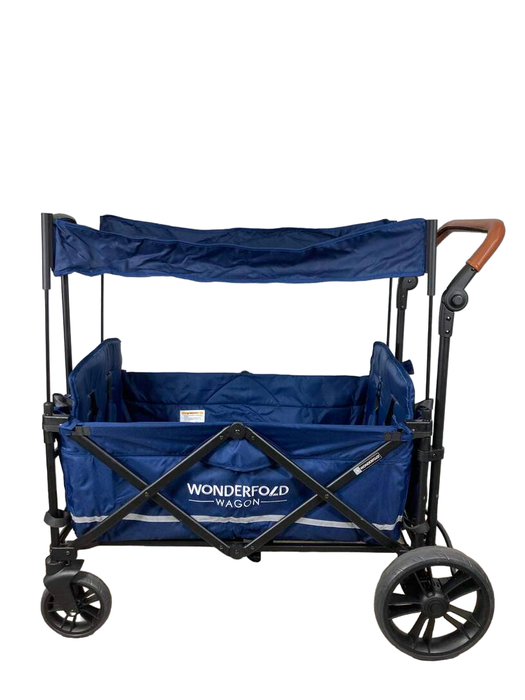 secondhand Wonderfold X2 Push + Pull Double Stroller Wagon, 2022, Sapphire Navy