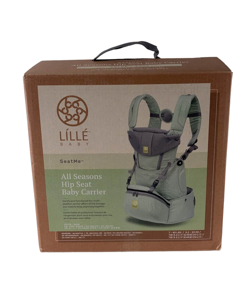 used Lillebaby SeatMe All Seasons Hip Seat Baby Carrier, Sage