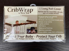 used Trend Lab Fleece CribWrap Rail Covers