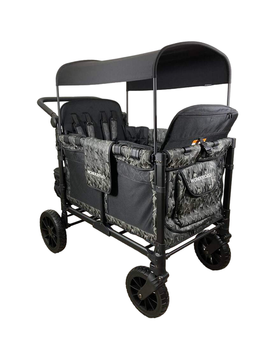 used Wonderfold W4 Luxe Quad Stroller Wagon, 2023, Shadow Green Camo