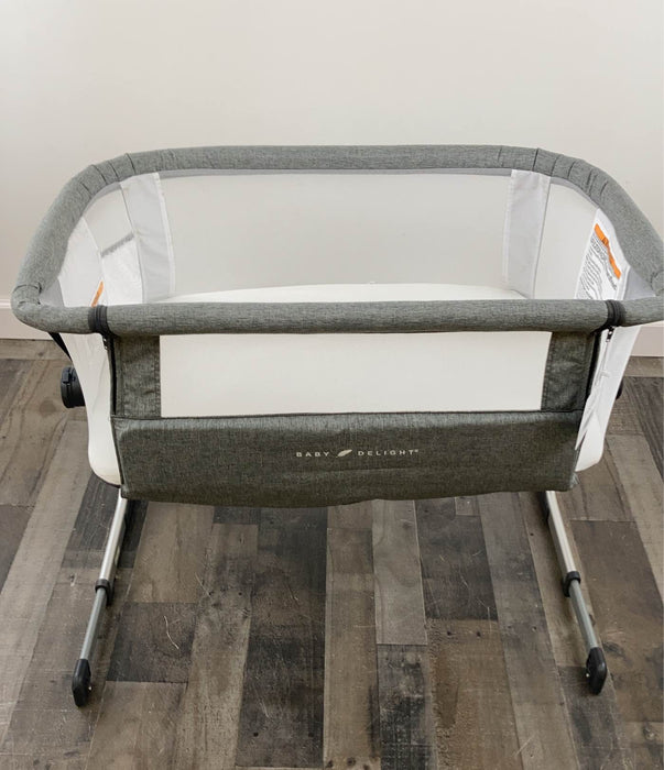 used Baby Delight Beside Me Dreamer Bassinet & Bedside Sleeper, Charcoal Tweed