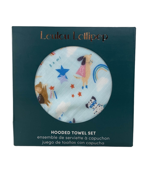 used LouLou Lollipop Hooded Towel Set