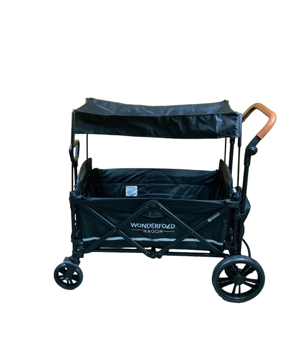 secondhand Wonderfold X2 Push + Pull Double Stroller Wagon, Stealth Black, 2022