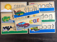 secondhand Melissa & Doug See & Spell Wooden Educational Board