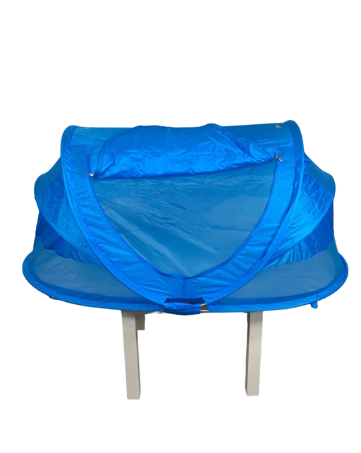 used Joovy Gloo Portable Tent Travel Bed, Blueprint