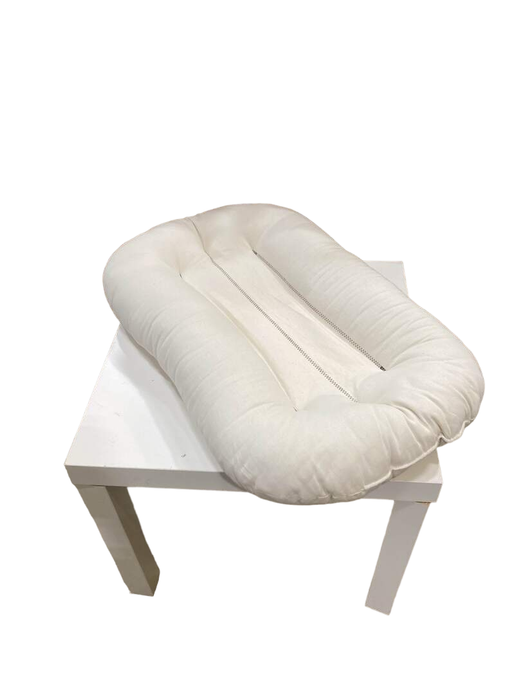 used Snuggle Me Organic Sensory Infant Lounger with Cover, Natural