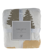 used JumpOff Jo Flannel Sheet Set, Queen, Woodland