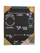 used Kate & Milo Baby Milestone Photo Sharing Chalkboard