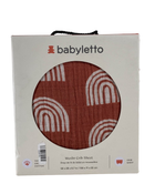 used Babyletto Muslin Crib Sheet, Terracotta Rainbow