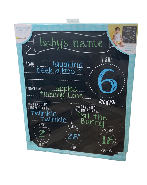 used Pearhead All About Baby Chalkboard