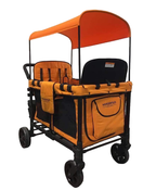 secondhand Wonderfold W4 Multifunctional Quad Stroller Wagon, 2021, Sunset Orange