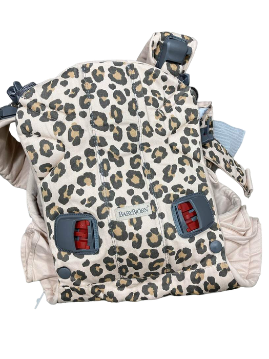 used BabyBjorn Baby Carrier One, Beige/Leopard - Cotton