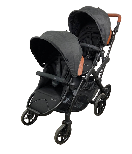 used Contours Curve Double Stroller, 2022, Jet Black