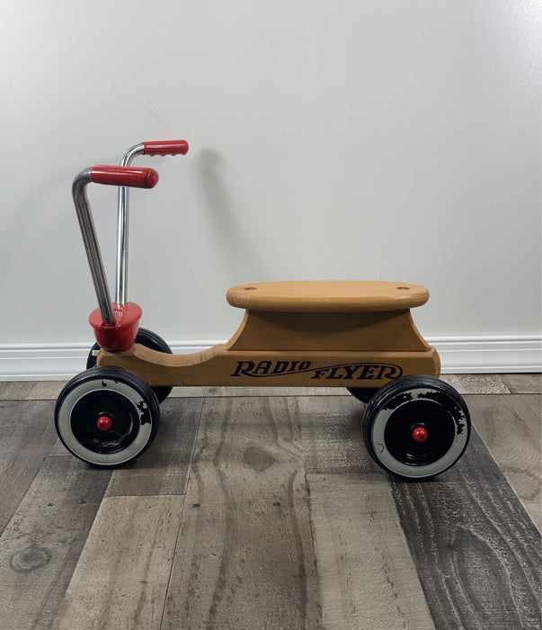 used Radio Flyer Classic Wooden Sit N Scoot Scooter