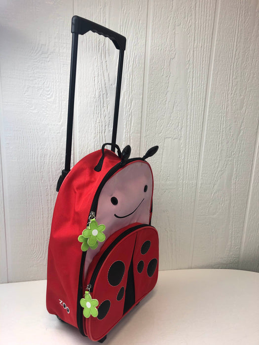 secondhand Skip Hop Zoo Rolling Luggage, Ladybug