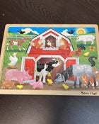 used Melissa & Doug 24-Piece Wooden Jigsaw Puzzle