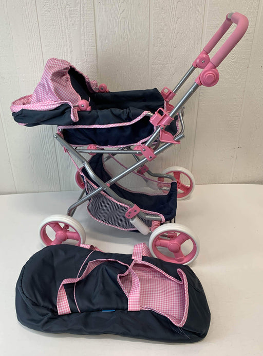 used Hauck Classic Julia Navy and Pink Toy Doll Pram