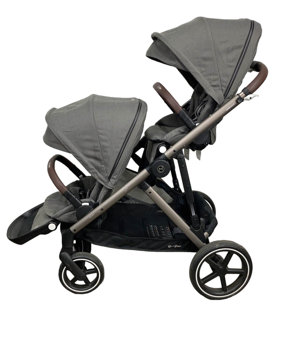 secondhand Cybex Gazelle S Double Stroller, Soho Grey, 2021