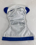 used BumGenius Elemental All-In-One Cloth Diapers, - royal blue