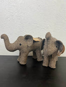 secondhand Mud Pie Wool Elephant Bookends