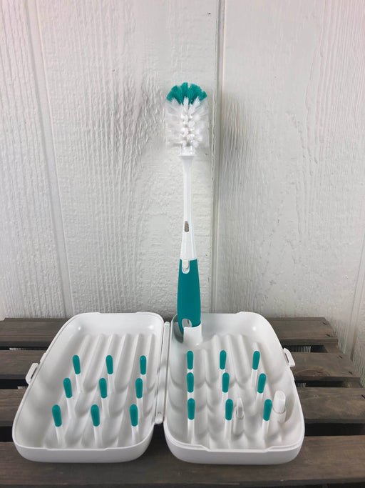 used OXO Tot On The Go Drying Rack With Bottle Brush