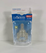 used Dr. Brown's Baby Bottle Nipples 2-Pack, Level 1 (0m+, Slow Flow)