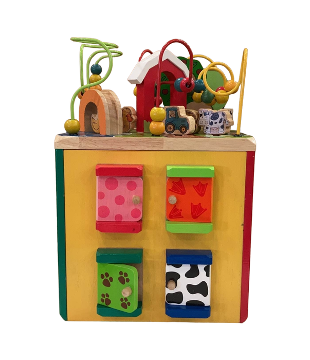 secondhand Battat Wooden Activity Cube