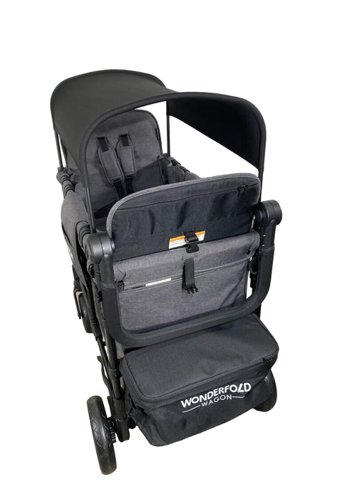 used Wonderfold W2 Luxe Multifunctional Double Stroller Wagon, 2023, Charcoal Gray