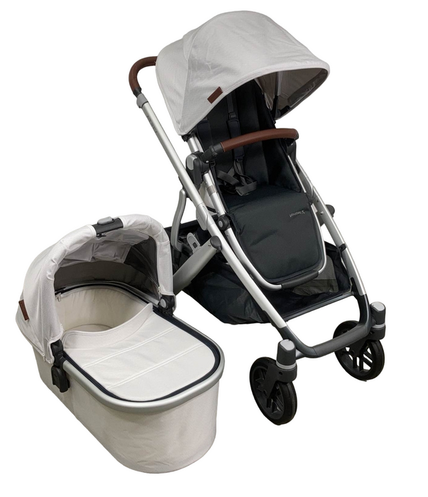 secondhand UPPAbaby VISTA V2 Stroller, 2021, Bryce (White Marl)