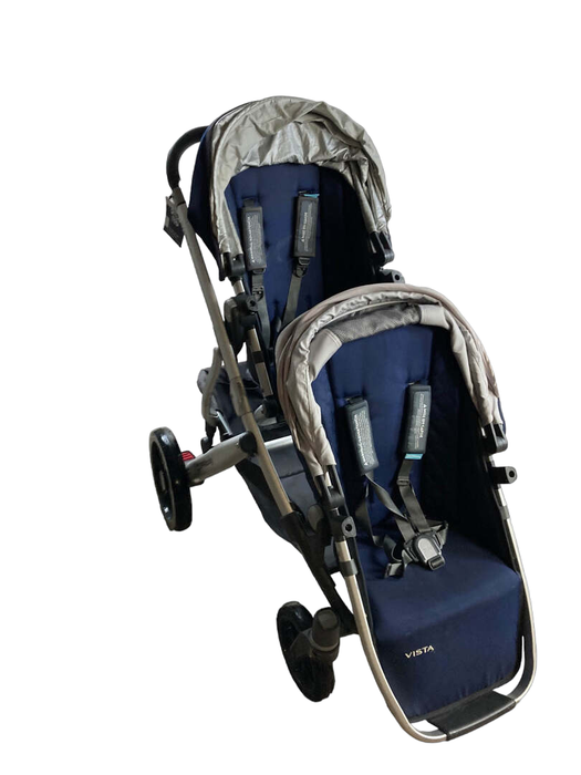 used UPPAbaby VISTA Double Stroller, 2015, Blue Melange