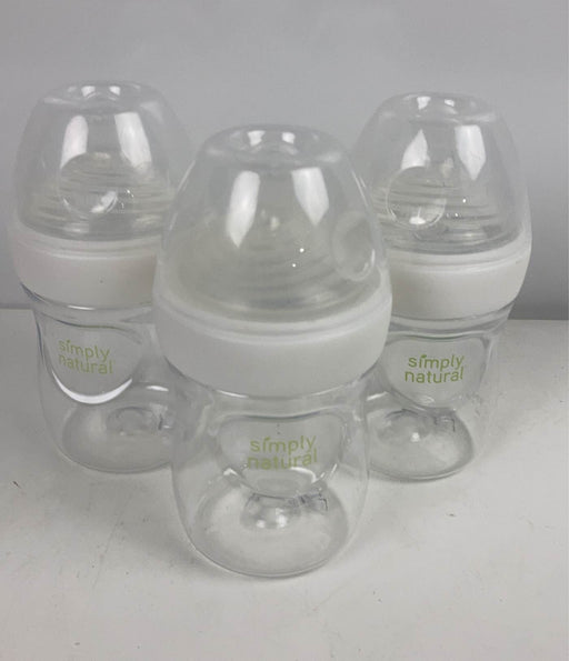 used NUK Simply Natural Bottles, 5oz, 3 Pack