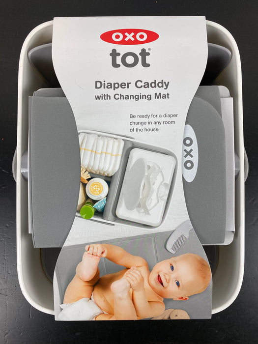 secondhand OXO Tot Diaper Caddy with Changing Mat