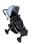 used Mockingbird Single to Double Stroller, 2023, Silver with Black Leather, Windowpane, Sky