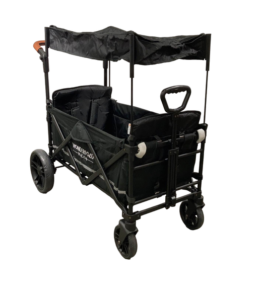 used Wonderfold X2 Push + Pull Double Stroller Wagon, 2022, Stealth Black