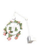 used Pottery Barn Kids Crib Mobile, Felted Pink Roses 