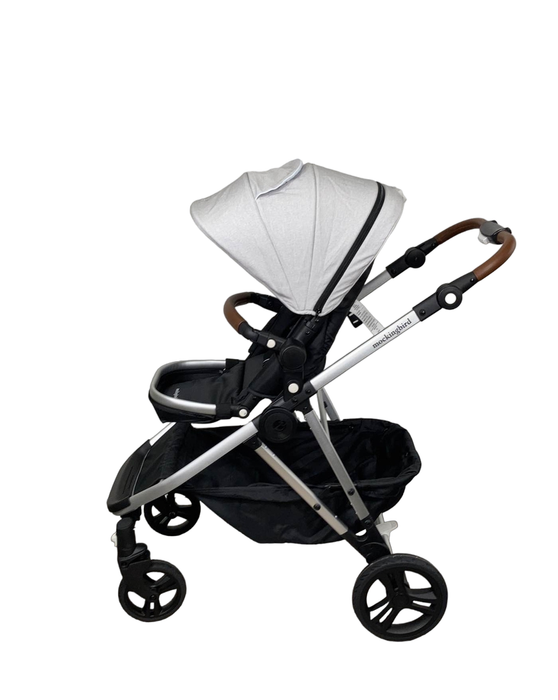 secondhand Mockingbird Single to Double Stroller, Limited Edition Night Stars, Limited Edition Light Grey, 2022, Silver/Brown