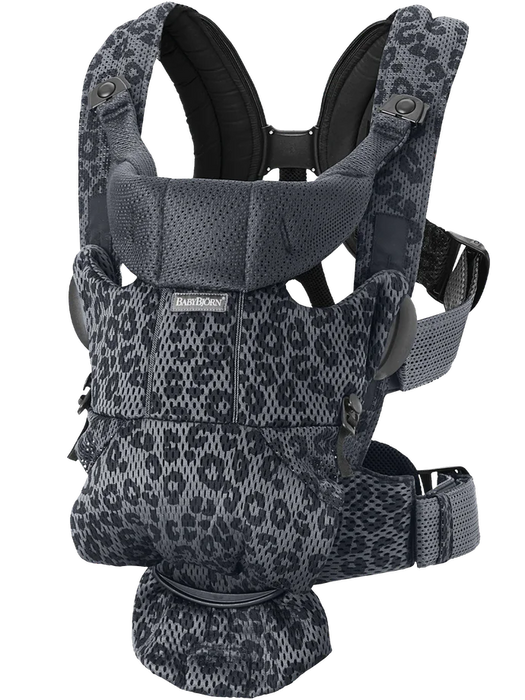 used BabyBjorn Baby Carrier Free, Anthracite/Leopard 3D Mesh