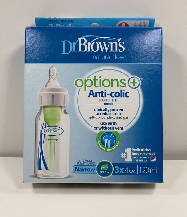 secondhand Dr. Brown's Options+ 4oz Bottles, 3 Pack