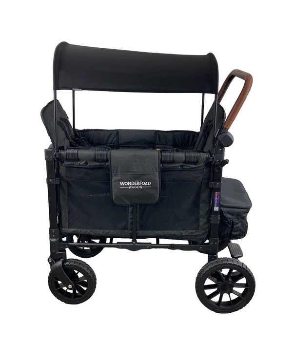 secondhand Wonderfold W2 Luxe Multifunctional Double Stroller Wagon, 2022, Charcoal Black