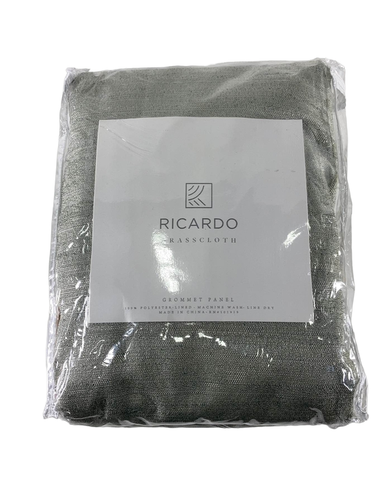 used Ricardo Trading Ultimate Grommet Shorty Blackout Panel Curtain, 54"WX63"L, Sage