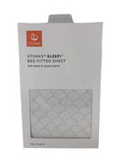 used Stokke Sleepi Fitted Sheet, Fans Grey, V3