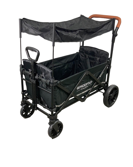 used Wonderfold X2 Push + Pull Double Stroller Wagon, 2022, Stealth Black