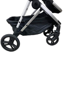 secondhand Mockingbird Single Stroller, 2023, Bloom, Watercolor Drops, Silver With Black Leather