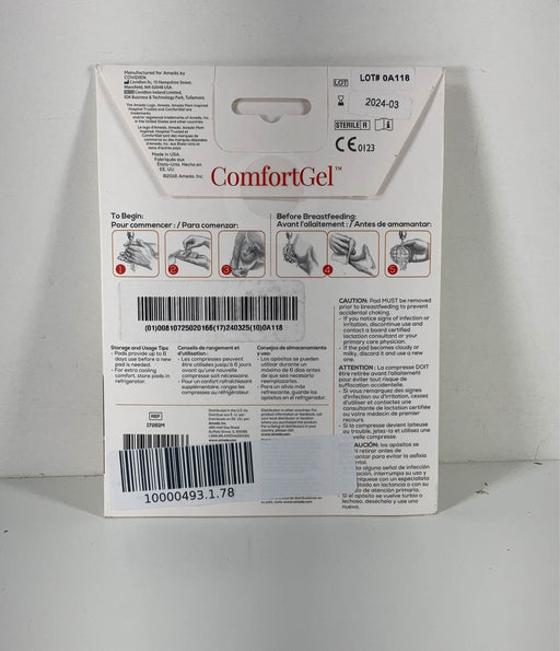 secondhand Ameda ComfortGel HydroGel Pads 1 Pair